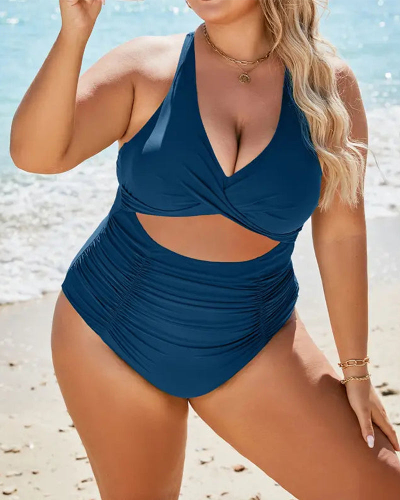 One-Piece Push-Up Tummy Control Swimsuit