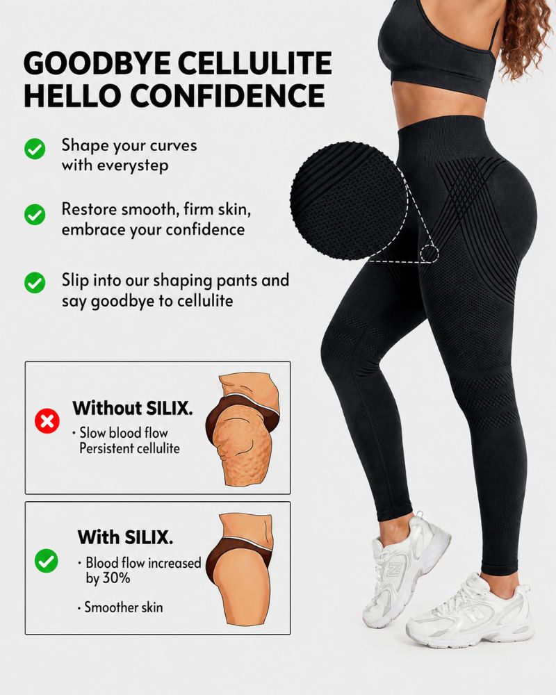 3D Textured Tummy Control & Butt-Lifting Leggings