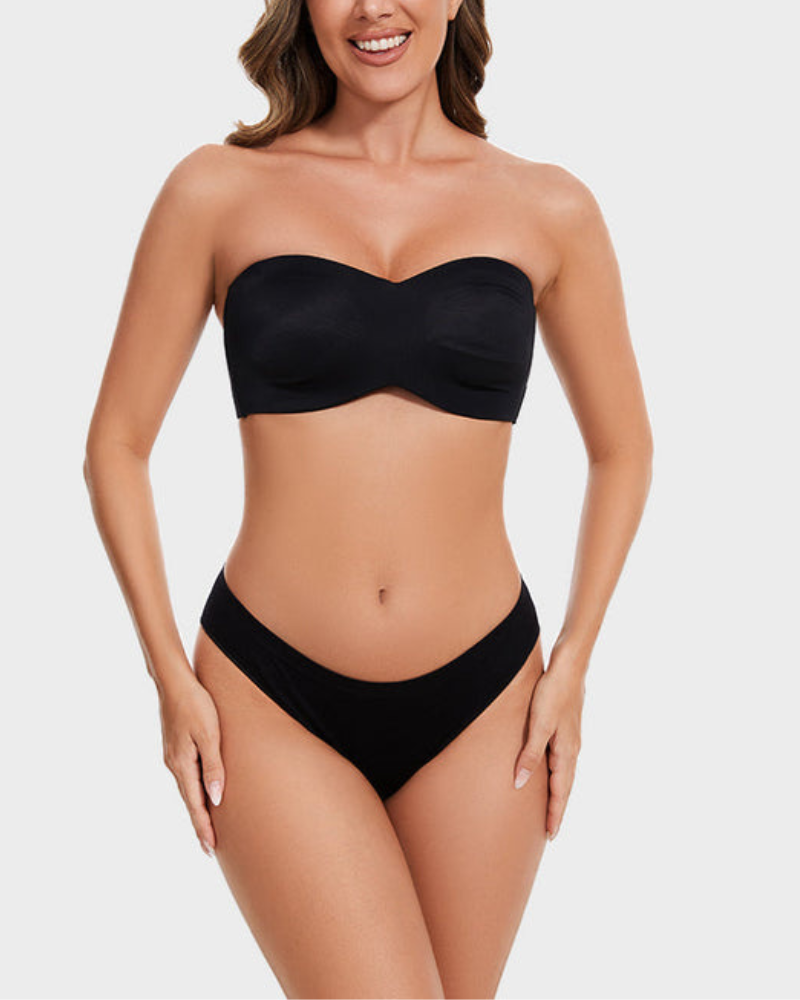 Full Support Non-Slip Convertible Bandeau Bra