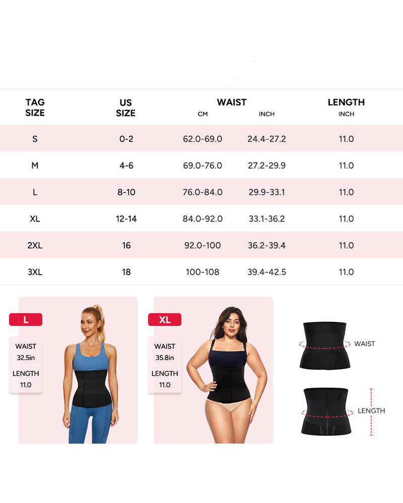 Women’s Triple-Belt Waist Trainer – Adjustable Compression Shapewear for Workout & Daily Support