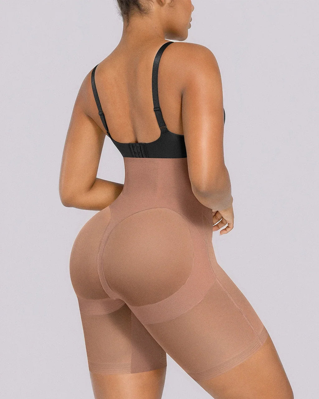 Mesh Smooth High-Waisted Mid Thigh Shorts