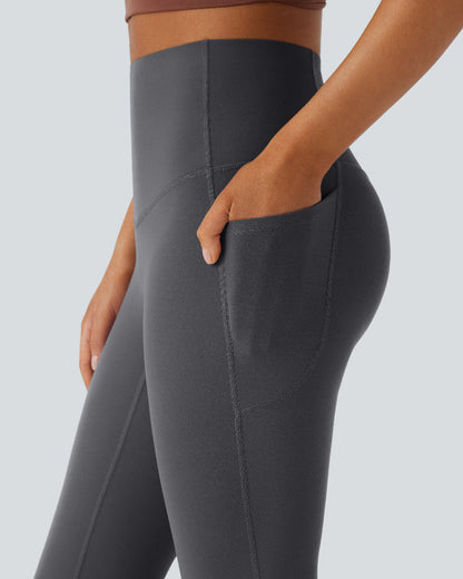 Slimming High-Waist Yoga Leggings with Pockets