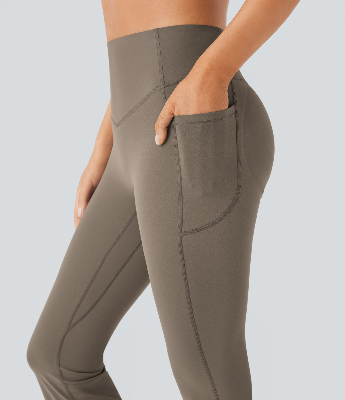 Slimming High-Waist Yoga Leggings with Pockets