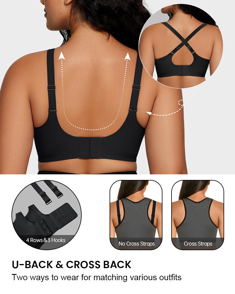 Seamless Deep V Push-Up Wireless Bra For Women
