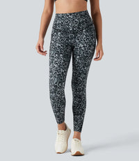 Black and Silver Leopard Print