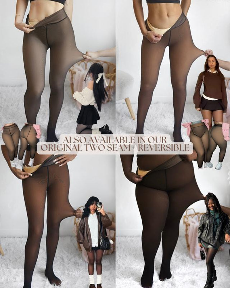 Viral One-Seam Shaping Fleece Tights