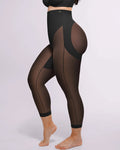 Shapecurve 3D Butt-Lifting Mesh Capri Tights