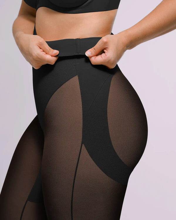Shapecurve 3D Butt-Lifting Mesh Capri Tights