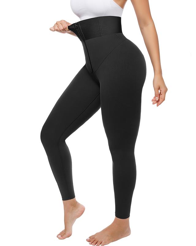 AirSlim ElasticFuse High-Waist Shaping Leggings – Tummy Control, Comfy Support, Black