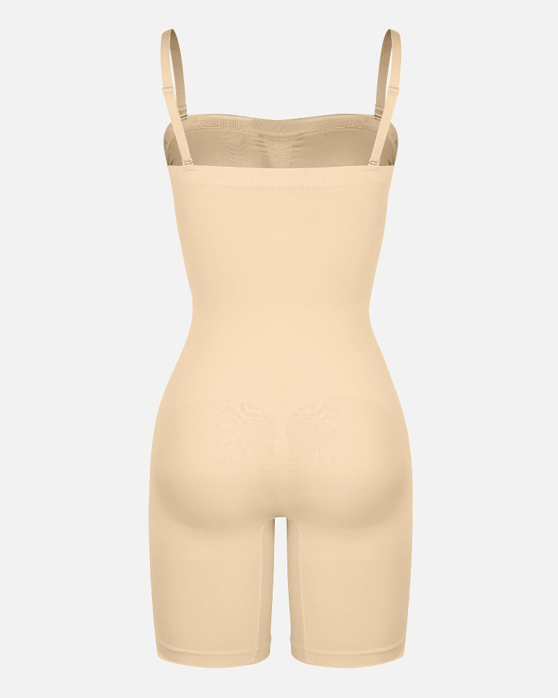 Shapecurve Seamless Strapless Bodysuit with Removable Straps