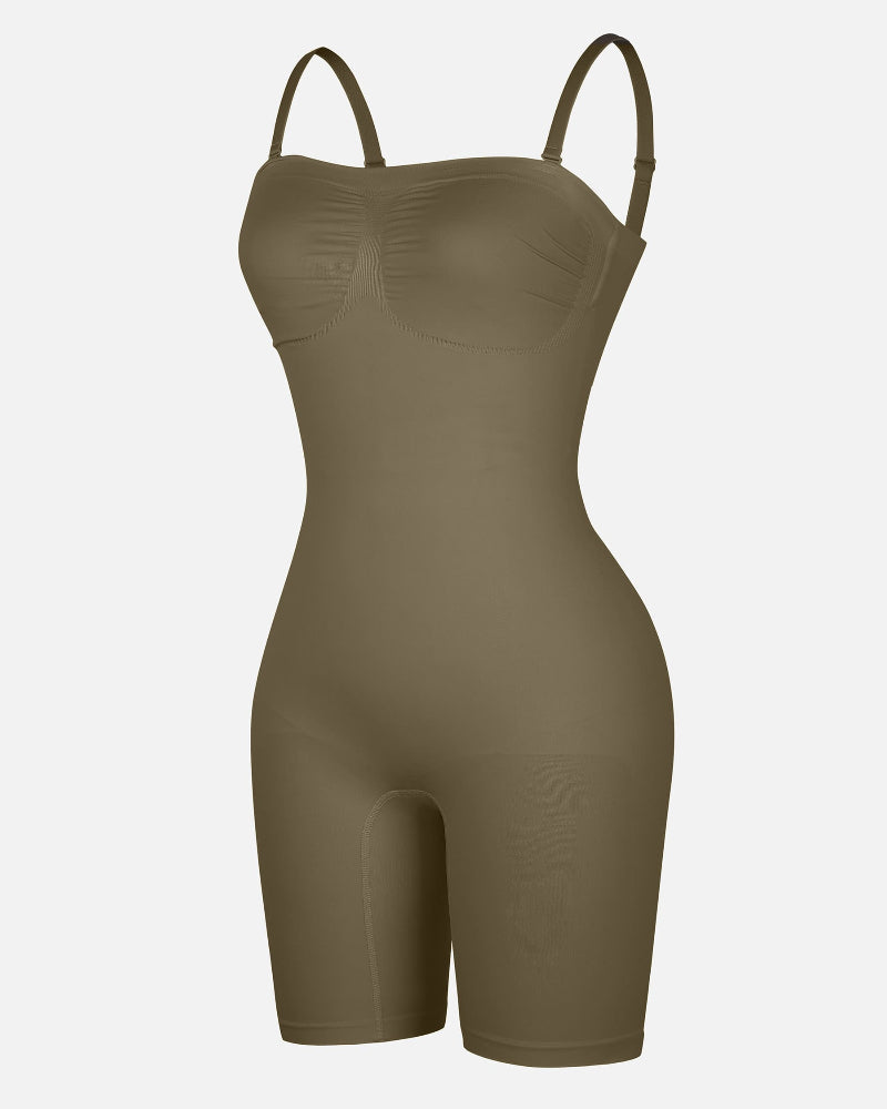 Shapecurve Seamless Strapless Bodysuit with Removable Straps