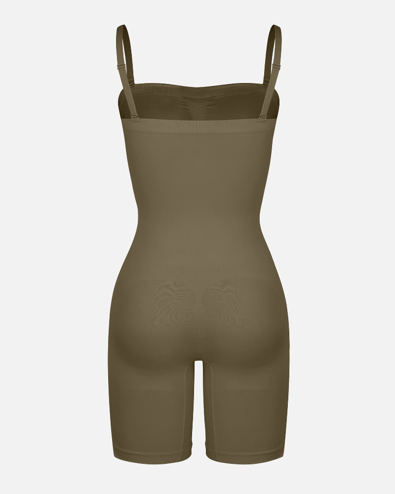 Shapecurve Seamless Strapless Bodysuit with Removable Straps