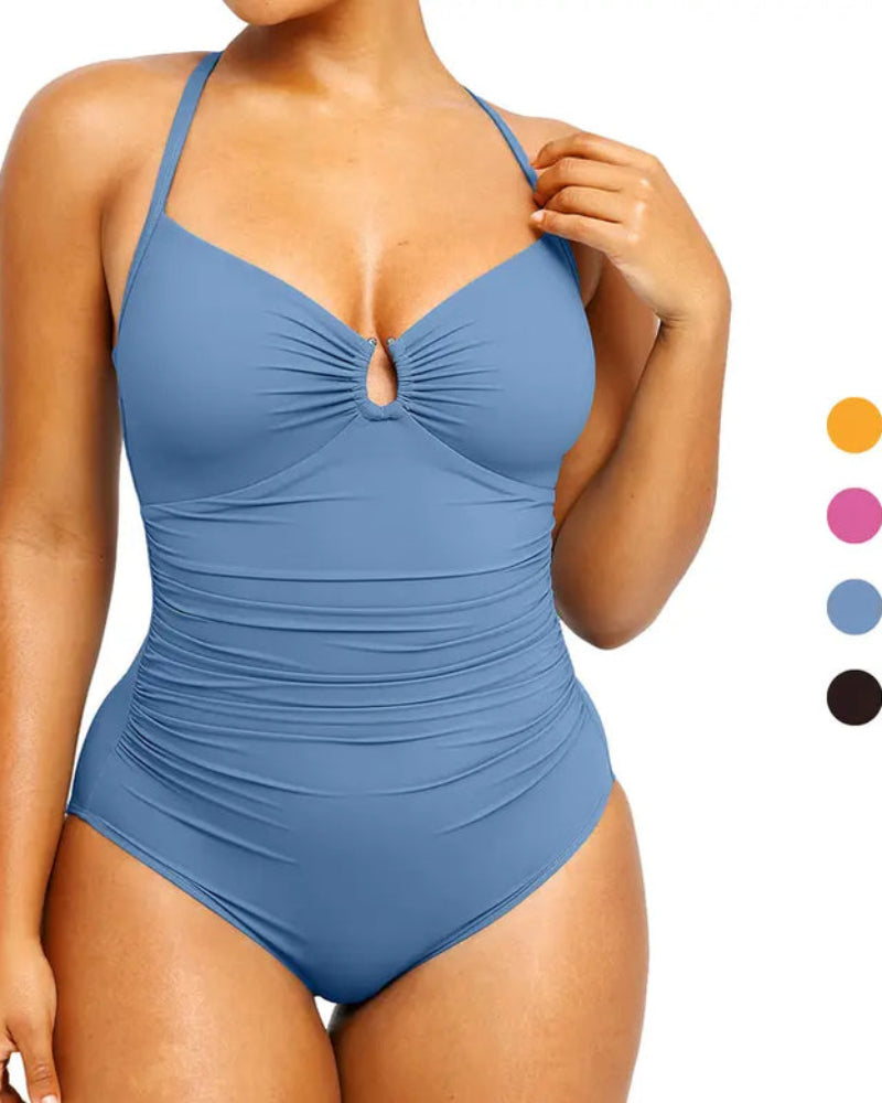 Smart Sculpt U-Ring Cut Out Shaping Swimsuit
