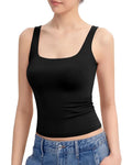 SHAPECURVE Skin-Friendly Sculpting Square-Neck Tank Top