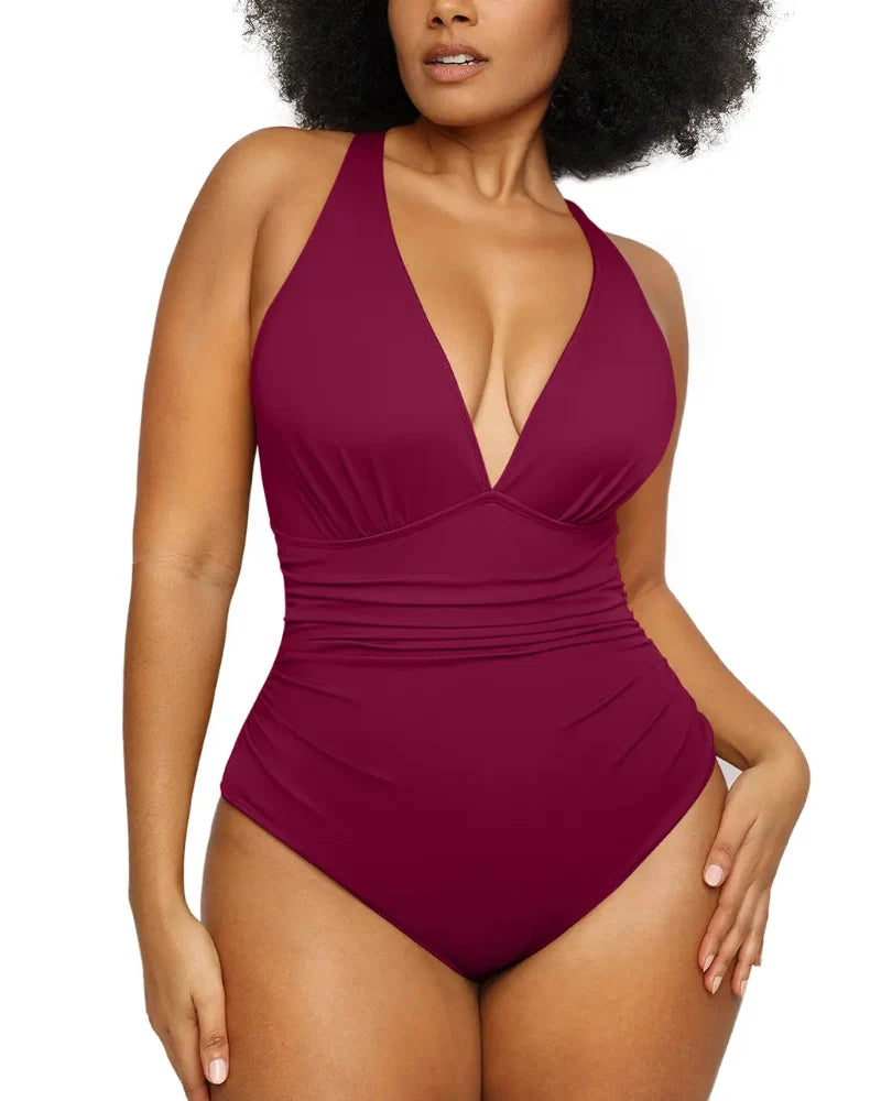 Smart Sculpt Plunge Swimsuit Flatter Your Figure