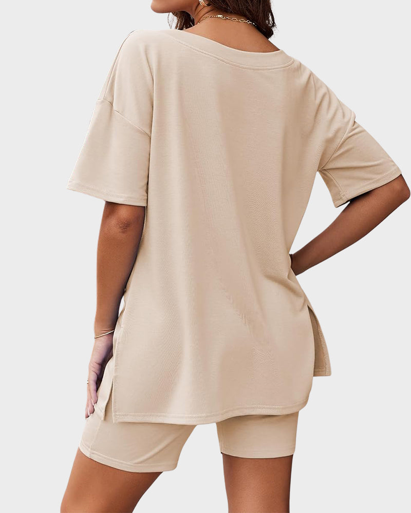 Casual Vibe Comfy Oversized 2-Piece Lounge Set