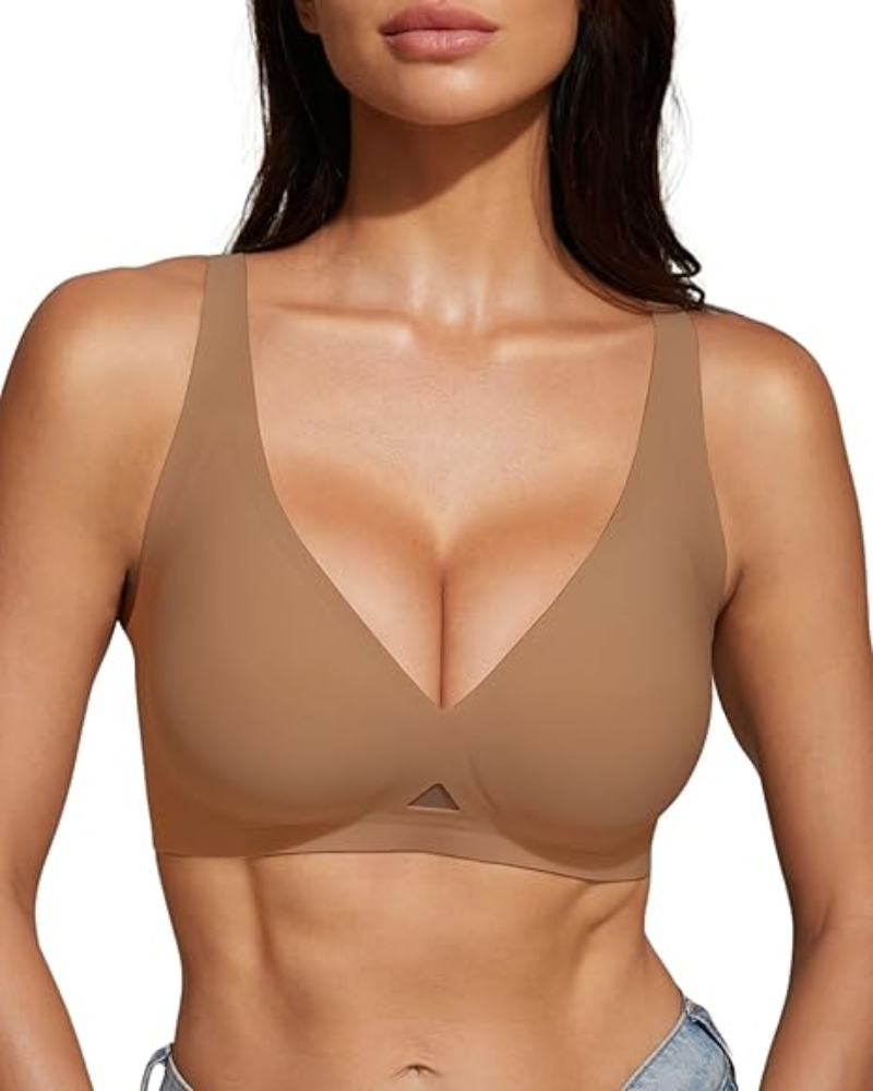 Jelly Soft Wireless Deep V Lift Bra
