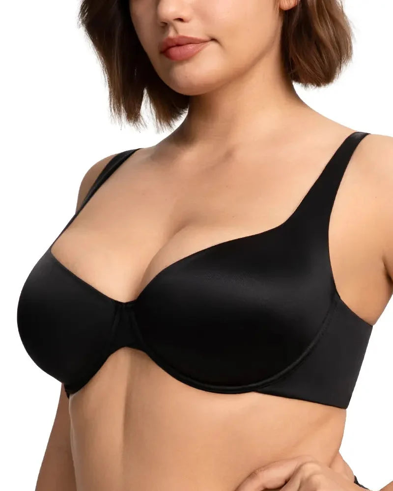 Satin Seamless Balconette Bra
