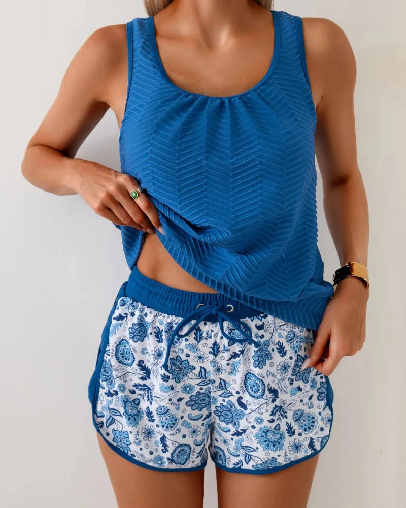 Women’s Tankini Swimsuit – Modest Bathing Suit with Boyshorts