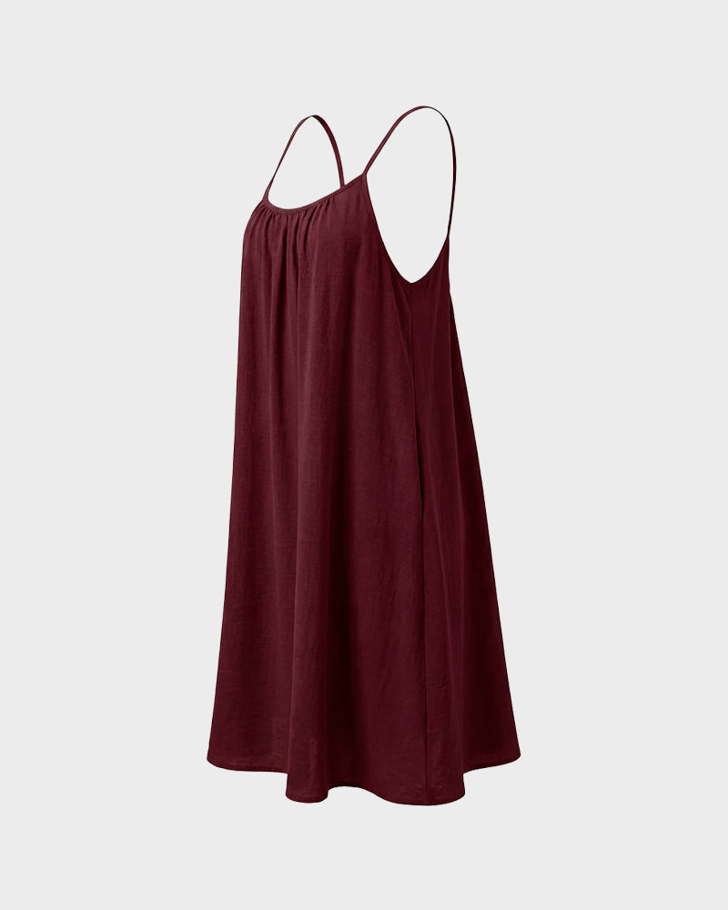 Women’s Backless Flowy Cami Lounge Dress