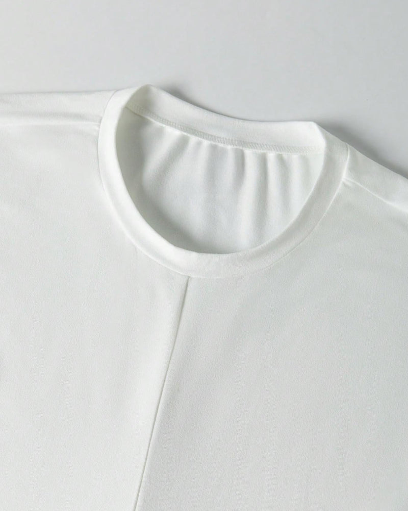 Women's Knit Round Neck Drop Shoulder Cross Back Top