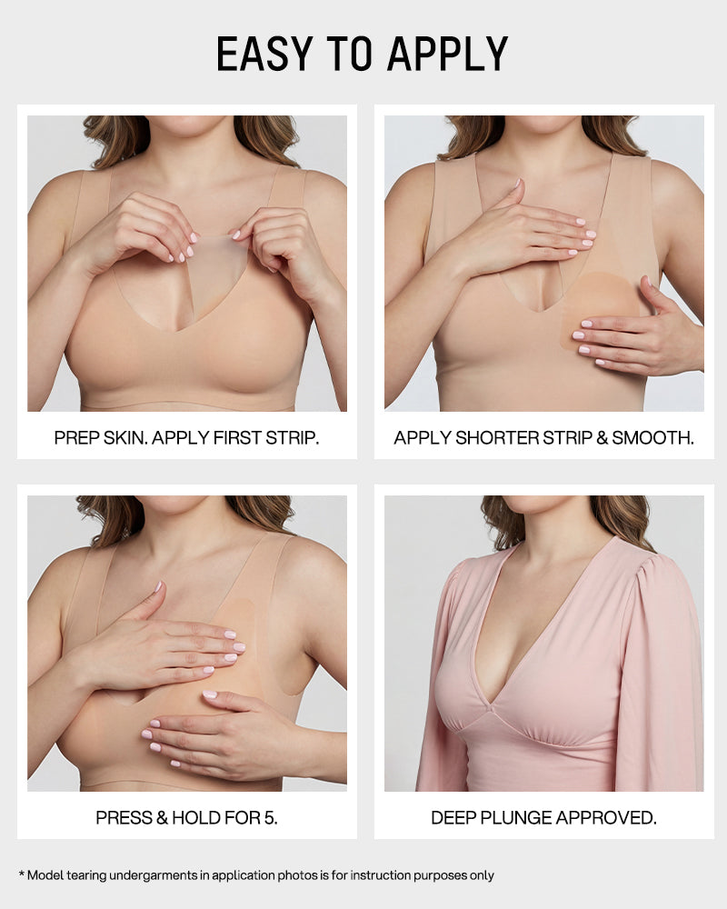 The Easy-to-Use, Better-for-You Boob Tape(6 strips)