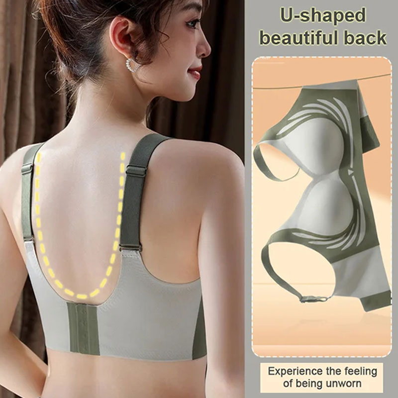Anti-Sagging Support Shockproof Sports Fixed Cup Bra For Women