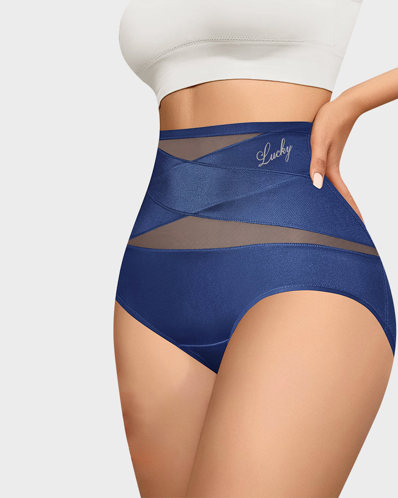 High-Waist Tummy Control Seamless Shaping Lucky Panties(4pcs)
