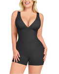Deep V Bodycon Romper – Sculpt & Tummy Control