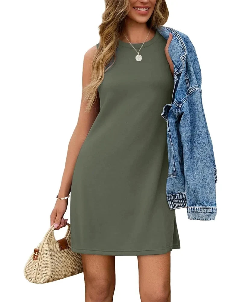 Women's Casual Sleeveless Summer Tank Dress 2026