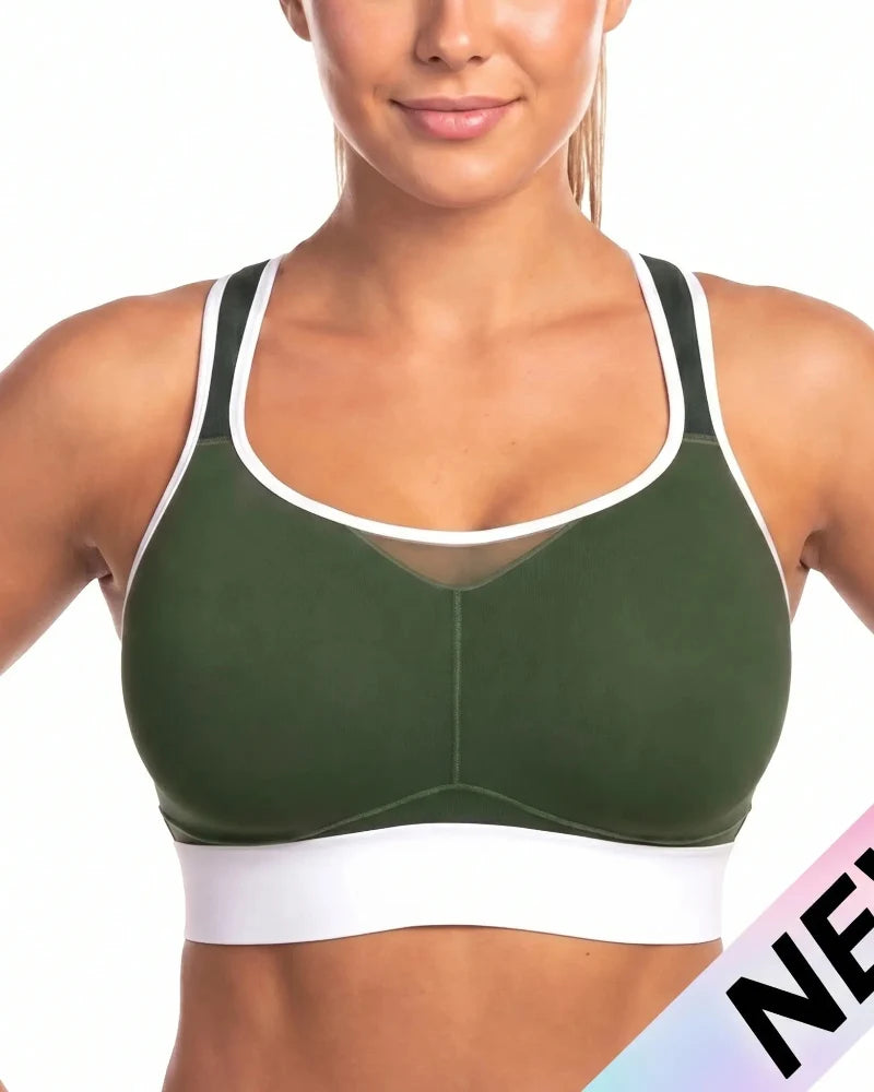 Plus Size Wireless High Support Sports Bra for Women