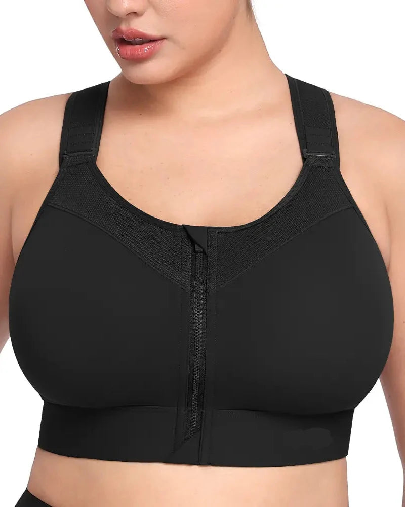 Plus Size Wireless High Support Sports Bra for Women