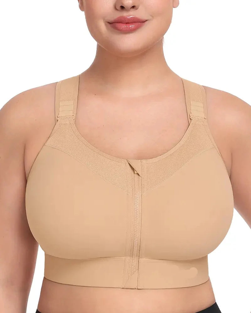 Plus Size Wireless High Support Sports Bra for Women