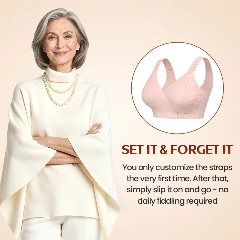 Shapecurve Front-Cross Wrap Bra – Maximum Comfort and Support
