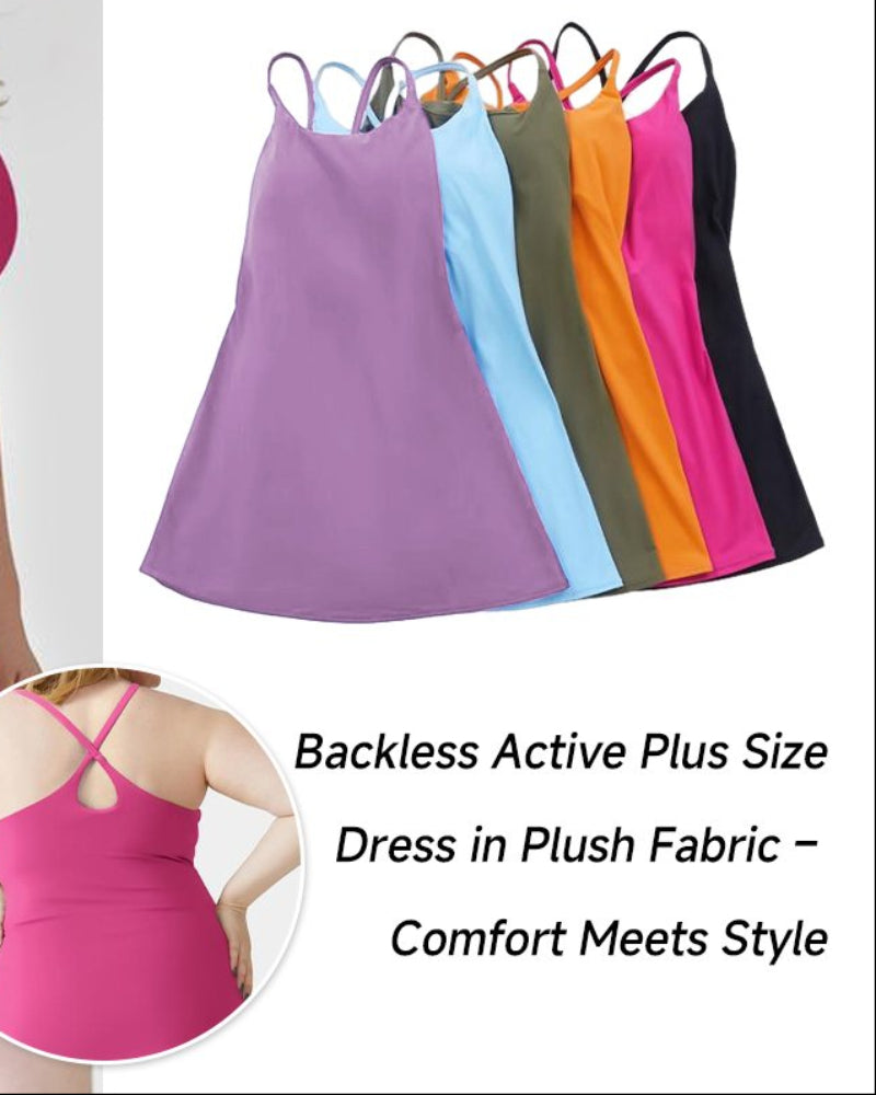 Cloudful™ 2-in-1 Backless Flare Dress – Easy Peezy Edition