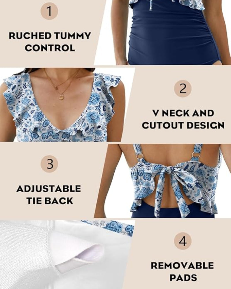 Confidence-Boosting V-Neck Swimsuit