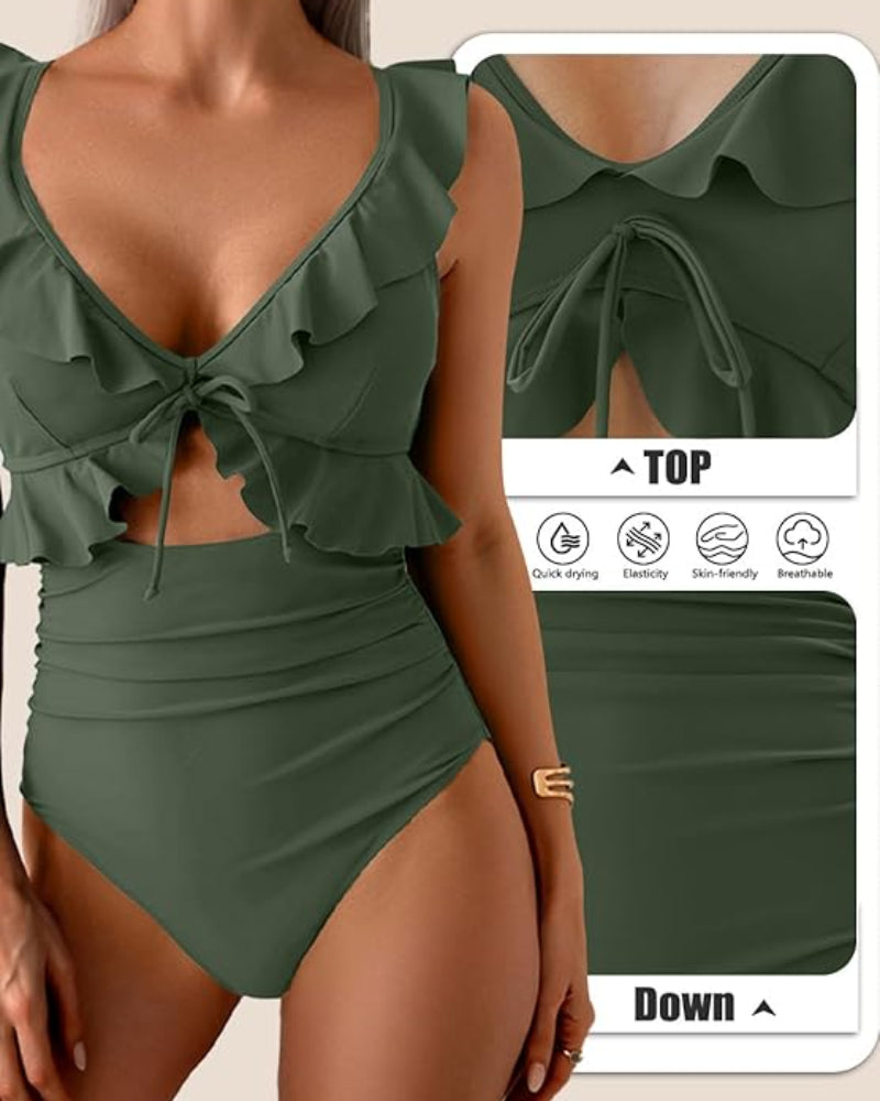 Confidence-Boosting V-Neck Swimsuit