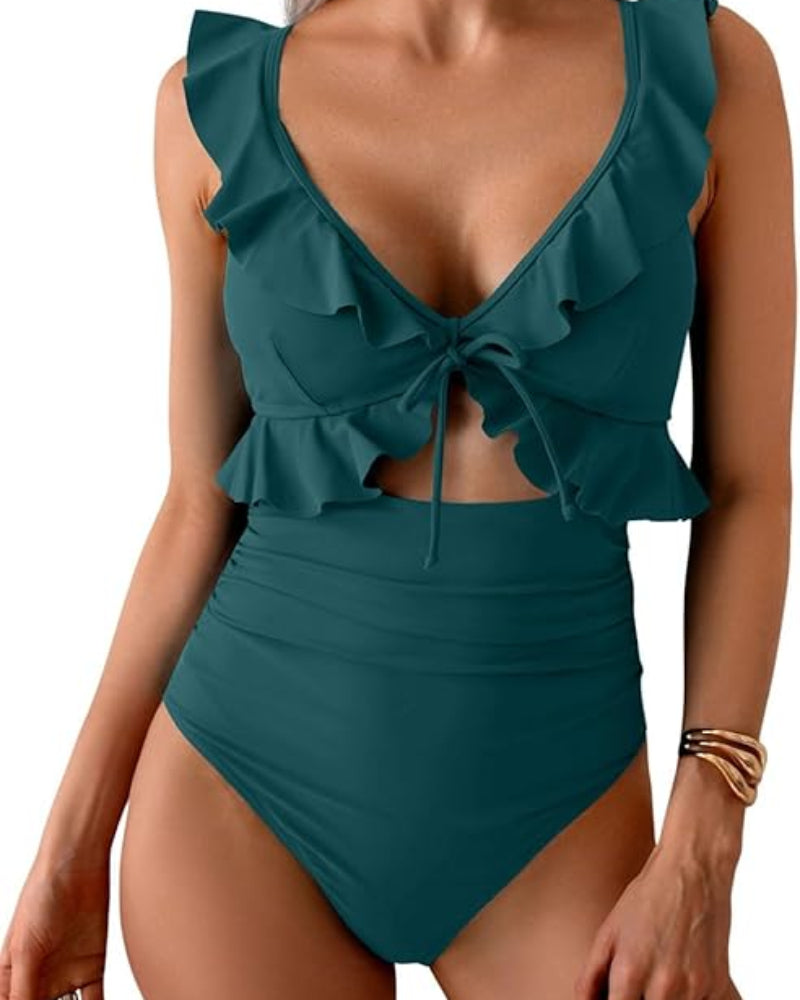 Confidence-Boosting V-Neck Swimsuit