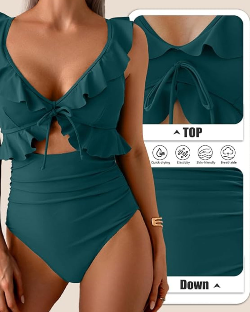 Confidence-Boosting V-Neck Swimsuit