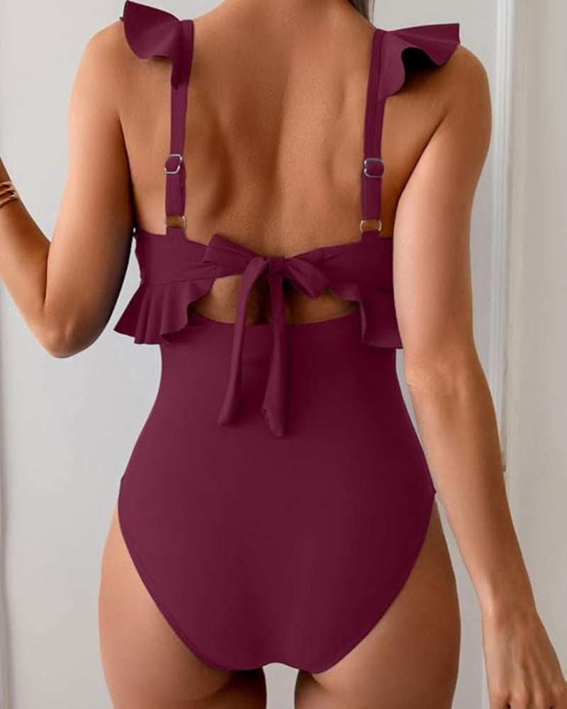 Confidence-Boosting V-Neck Swimsuit