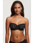 Lace Strapless See-Through Plus Size Convertible Underwire Bra