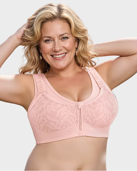 Front-Zip Bra for Maximum Lift and Bounce Control