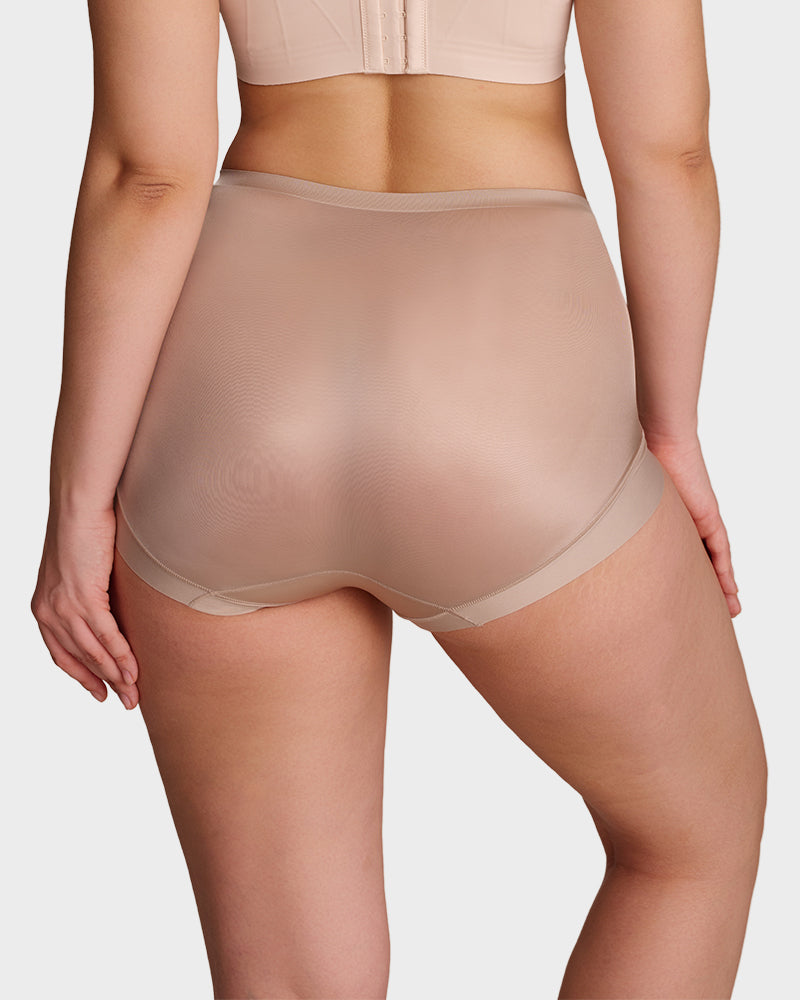 High-Waisted Cross Support Shaping Panties (6-Pack)