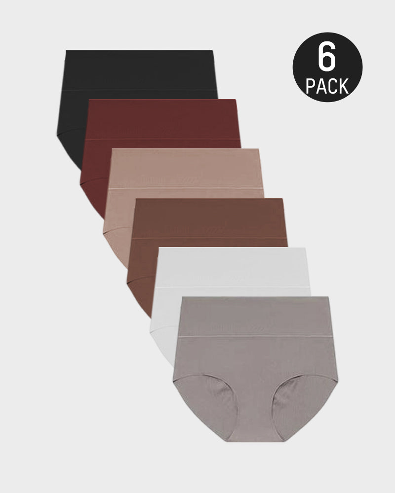 High-Waist Seamless No-Show Briefs