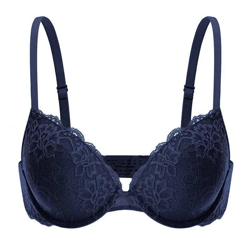 Full Coverage Floral Lace Support T-Shirt Bra