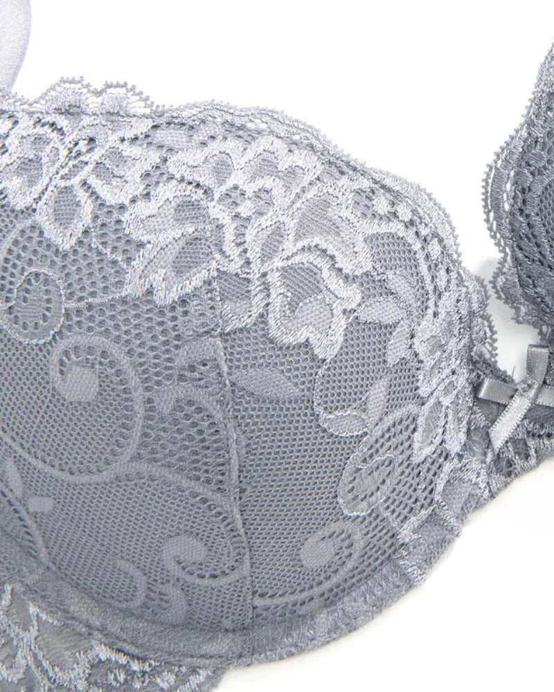 Full Coverage Floral Lace Support T-Shirt Bra