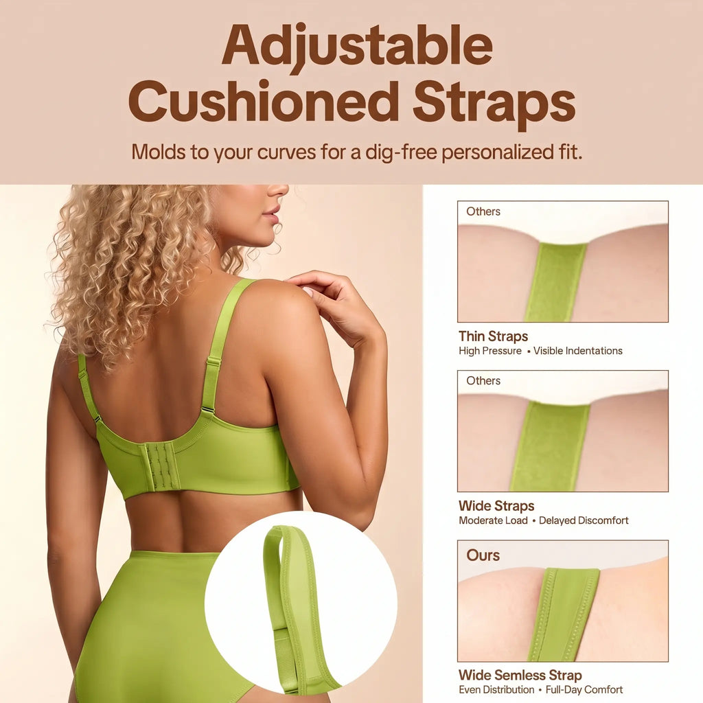 Full Coverage, Seamless Underwire Slimming Support