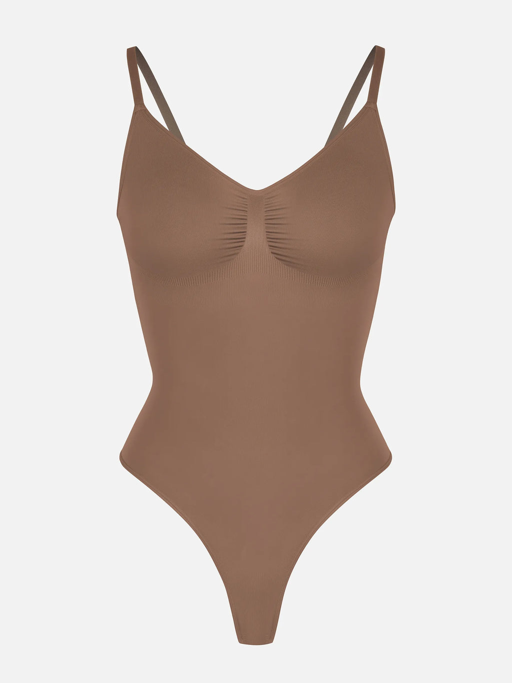 Seamless Covered Bust Jumpsuit Thong Bodysuit Fit