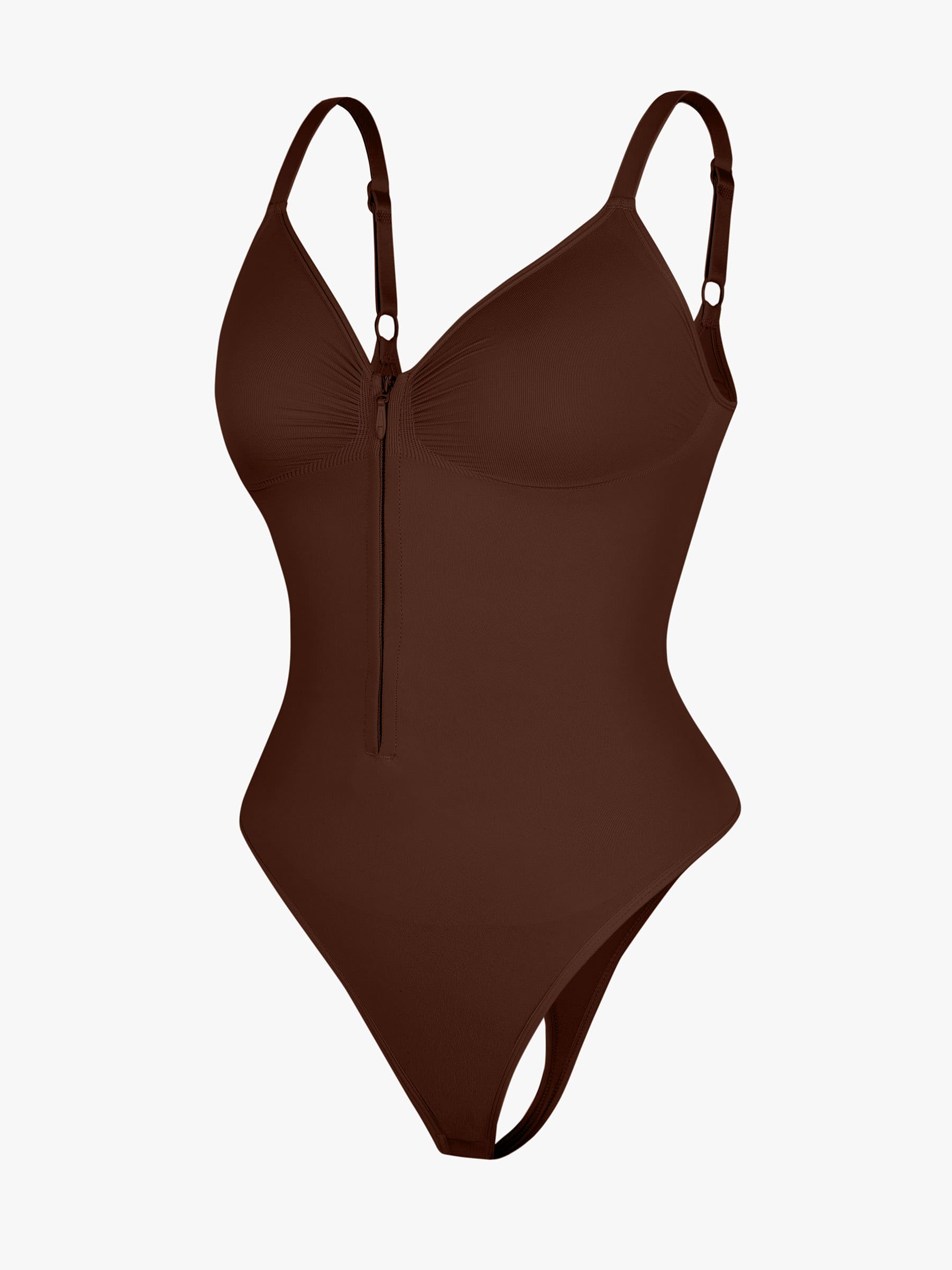 Shapecurve Tummy Control Seamless Zipper Shaping Bodysuit