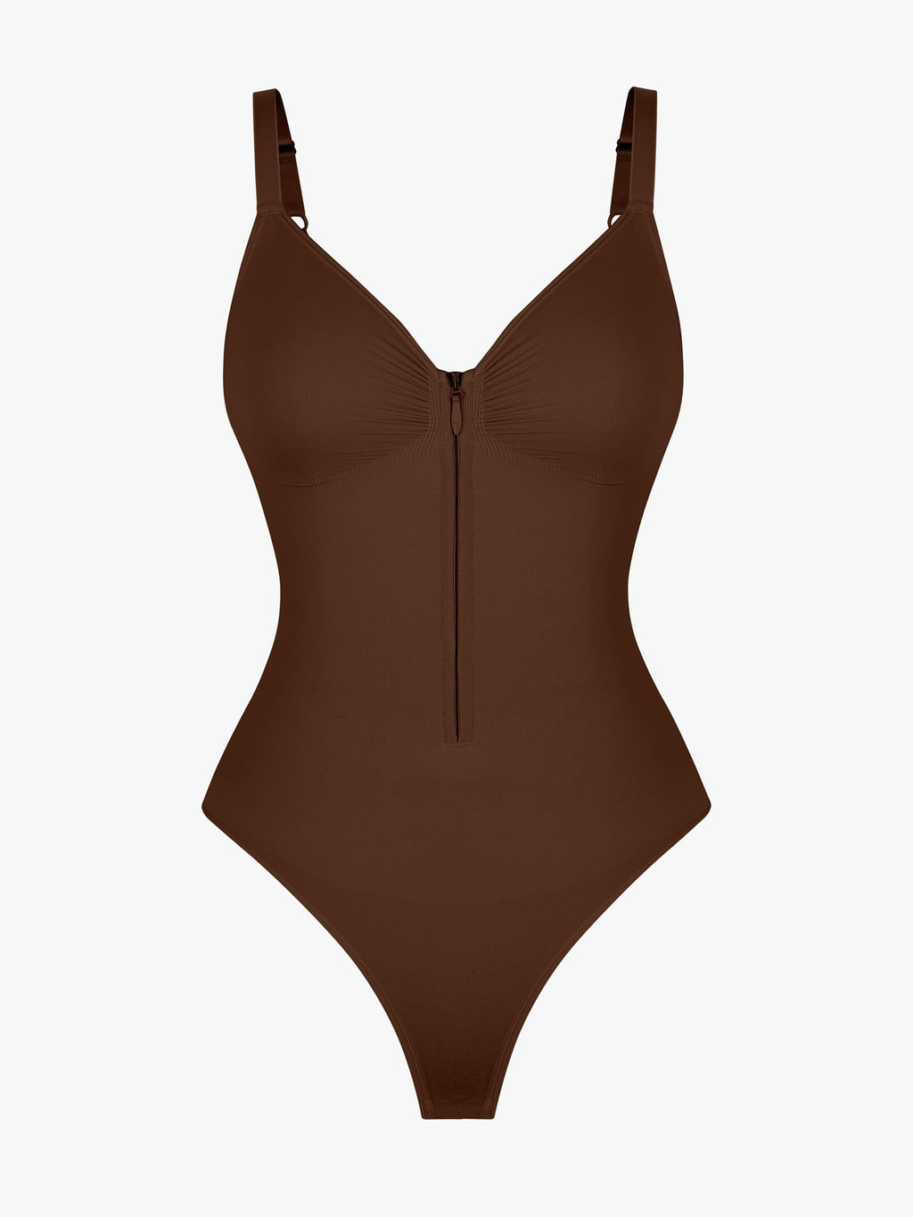 Shapecurve Tummy Control Seamless Zipper Shaping Bodysuit